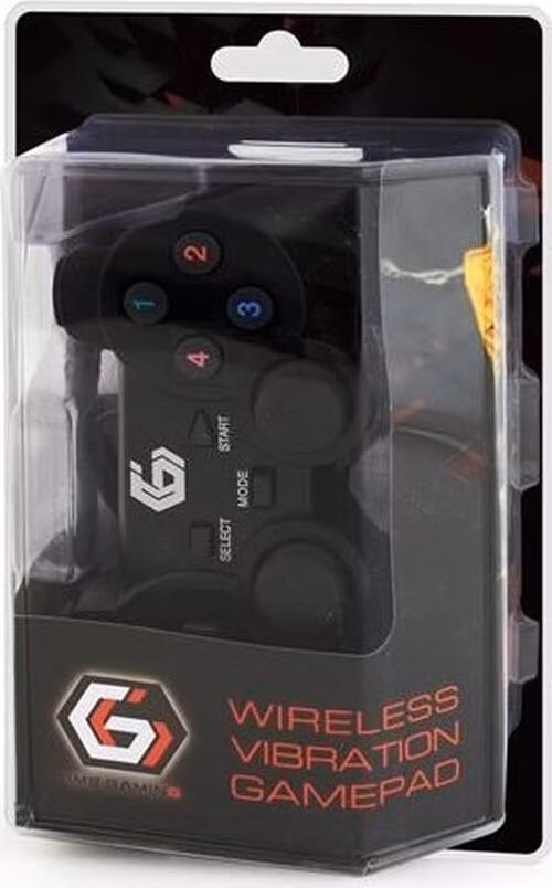 GEMBIRD Joy Gamepad JPD-WDV-01, vibrační, bezdrátový, PC/PS2/PS3, USB