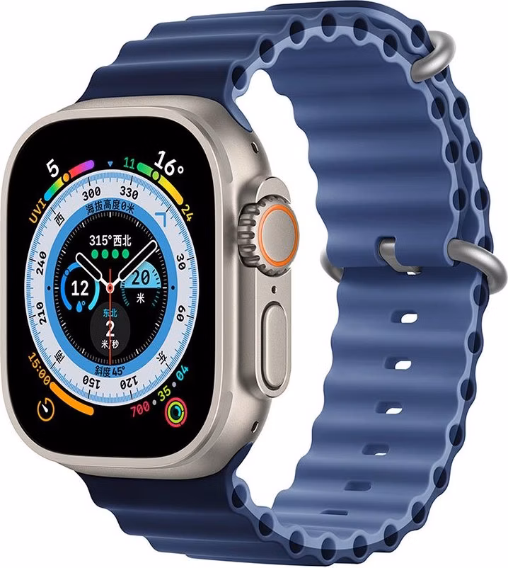Devia remienok Deluxe Series Sport6 Silicone Two-tone Band 40/41mm - Light/Deep Blue