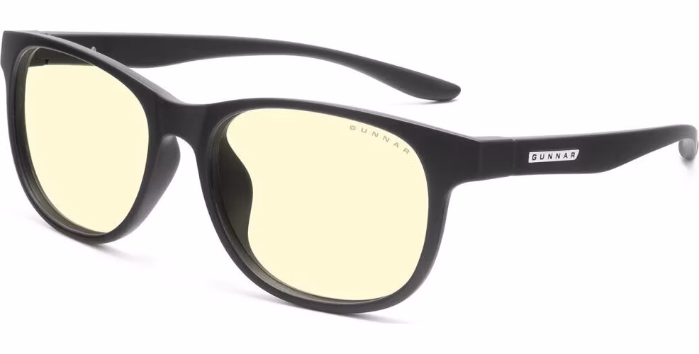 GUNNAR kancelářske/herní brýle RUSH ONYX jantarová skla BLF 65 NATURAL focus