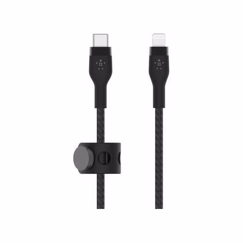 Belkin BOOST CHARGE™ Lightning/USB-C kabel, 2m, černý - odolný PRO Flex