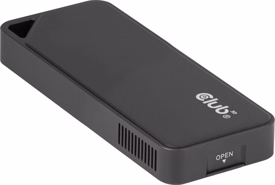 Club3D Externí box pro M.2 NVMe SSD s ventilátorem, USB4 40Gbps