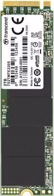 TRANSCEND MTE220S 2TB SSD disk M.2 2280, PCIe Gen3 x4 NVMe 1.3 (3D TLC), 3500MB/s R, 2900MB/s W