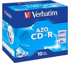 VERBATIM CD-R AZO 700MB, 52x, jewel case 1 ks