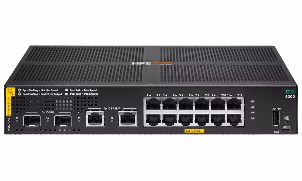 HPE Aruba 6000 12G CL4 2SFP 139W Swch