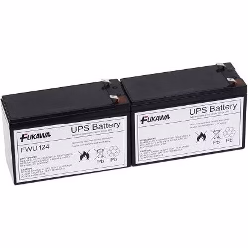 FUKAWA olověná baterie FWU124 do UPS APC/ výměnná sada za RBC124