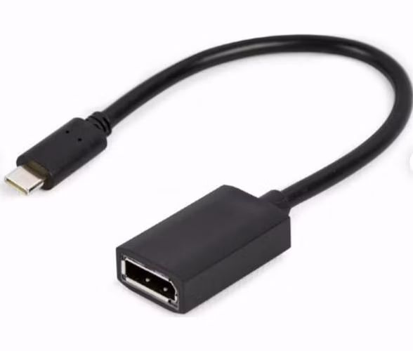 GEMBIRD USB Type-C na DisplayPort adaptér kabel 4K, 15 cm, černý