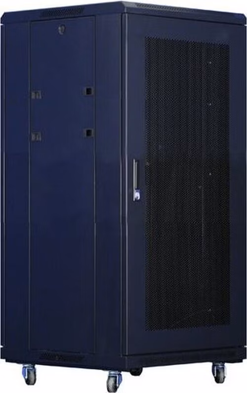 XtendLan 18U/600x800 stojanový, černý, perforované dveře a záda