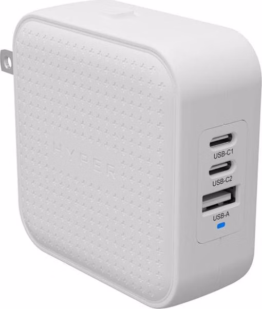 Hyper HyperJuice 70W USB-C GaN Travel Charger - White