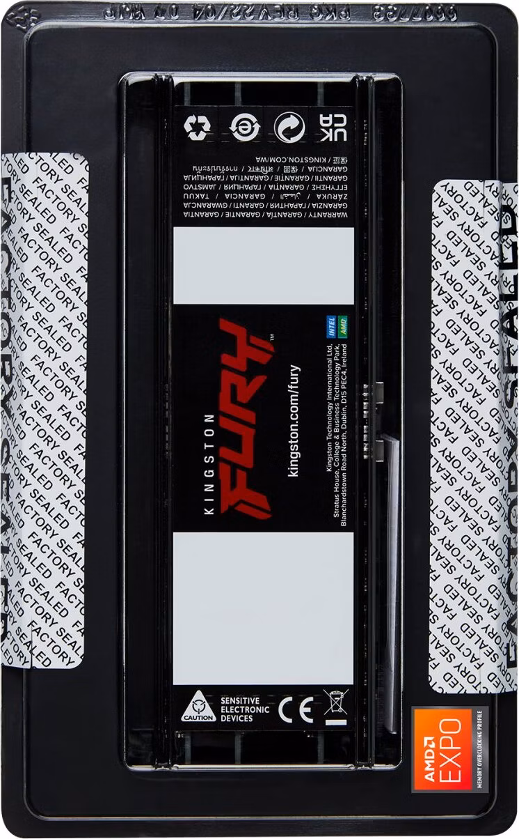 Kingston FURY Renegade Pro/DDR5/128GB/5600MHz/CL28/4x32GB/Black