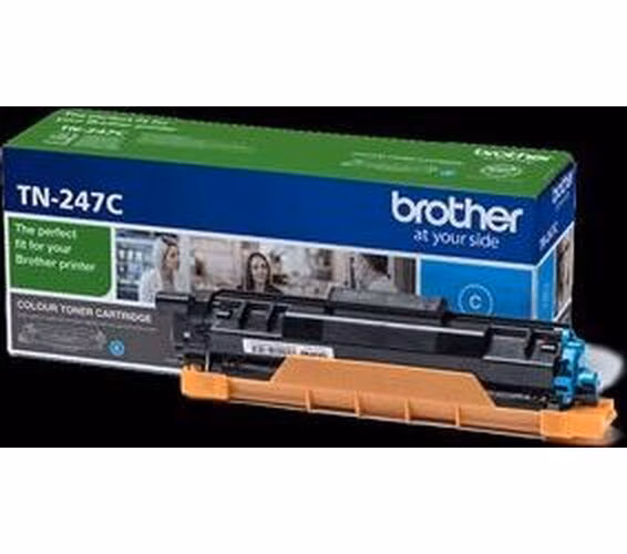 BROTHER tonerová kazeta TN-247C/ DCP-L3550CDW/ HL-L3210CW/ MFC-L3730CDN/ 2300 stran/ azurový