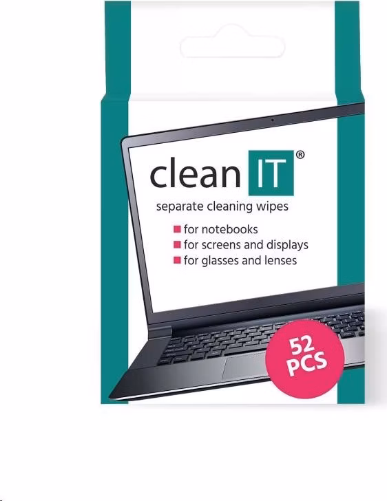 CLEAN IT čisticí ubrousky mokré kusové LCD,LED,Plazma 52ks