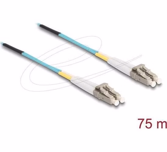 Delock Optický kabel LC Duplex na LC Duplex, multimód, OM3, 75 m