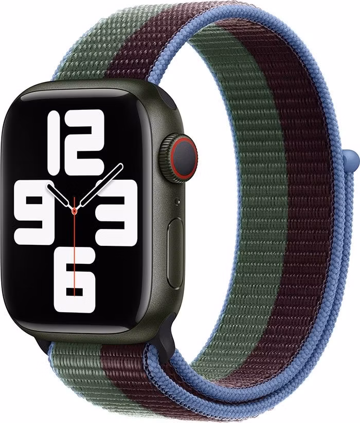 Devia remienok Nylon Braided Two-Tone Loop pre Apple Watch 40/41/42mm - Eucalyptus Green