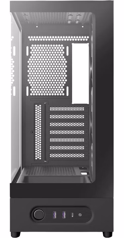 NZXT skříň S5 / ATX / 360mm RGB single-frame reverse fan / 2xUSB 3.2 / USB-C / panoramatická / černá