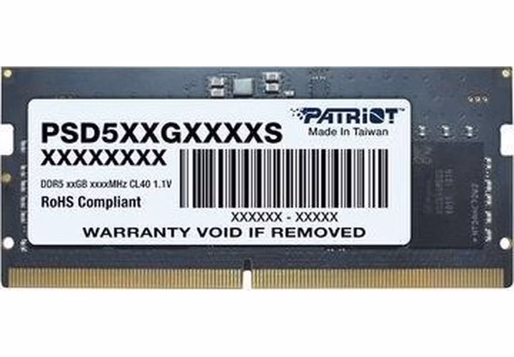 PATRIOT Signature Line 16GB DDR5 5600MT/s / SO-DIMM / CL46 / 1,1V