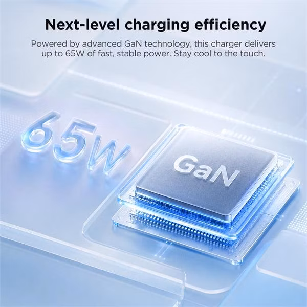 Lenovo 65W PD, GaN Charger, 1x USB-C, 2m kabel