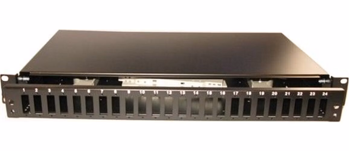 XtendLan 19" optický rozvaděč, 24 portů SC duplex (48 FO portů), výsuvný