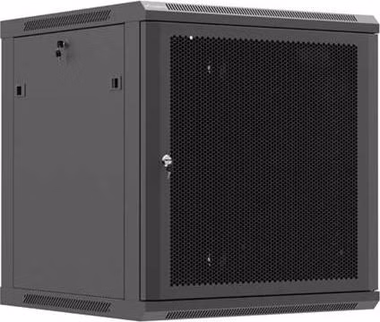 LANBERG NÁSTĚNNÁ INSTALAČNÍ SKŘÍŇ 19" 12U 600X600 ČERNÉ PERFOROVANÉ DVEŘE (PLOCHÉ BALENÍ)