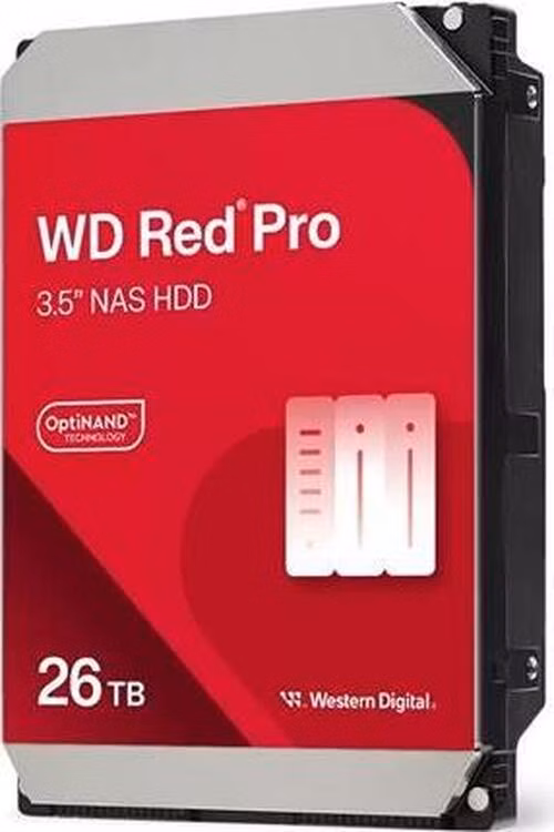 WD RED Pro NAS WD260KFGX 26TB SATAIII/600 512MB cache, 272 MB/s, CMR