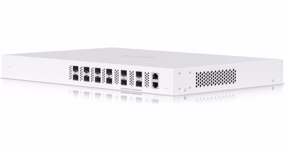 Ubiquiti UISP Fiber OLT XGS - 8x GPON port, 4x SFP28 port, 2x Hot-Swap, DAC kabel
