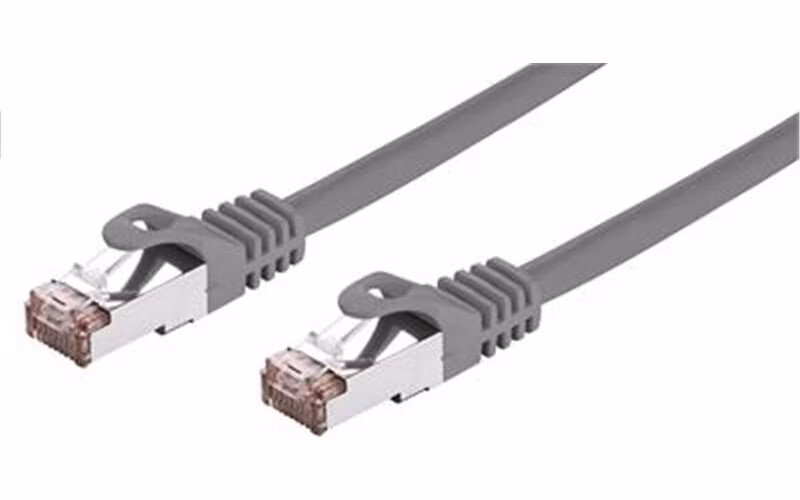 C-TECH Kabel patchcord Cat6, FTP, šedý, 15m