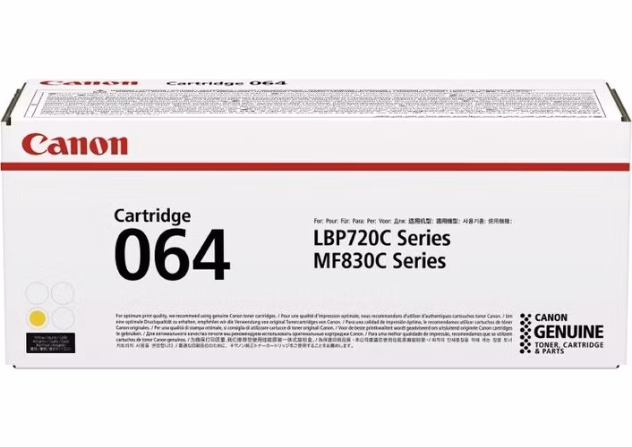 Canon originální toner Cartridge 064 Y žlutý, MF832Cdw 5 000 stran