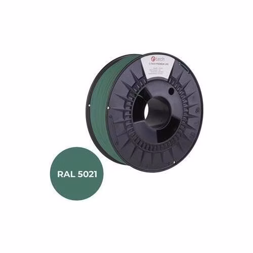 C-TECH tisková struna PREMIUM LINE ( filament ) , PLA, vodní modrá, RAL5021, 1,75mm, 1kg