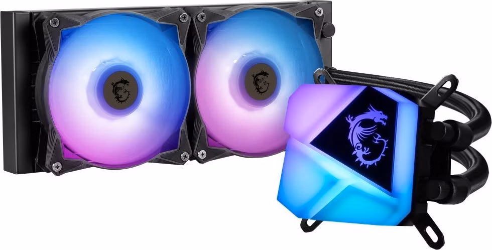 OPRAVENÉ - MSI vodní chladič CPU MAG CORELIQUID C240/ 2x ARGB 120 mm fan / podpora LGA1700