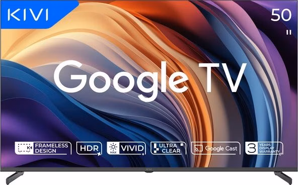 KIVI TV 50U710QB, 50" UHD,OPTIMA  L5 HDR, SMART GOOGLE TV, Vyrobene v CZ, Cierna