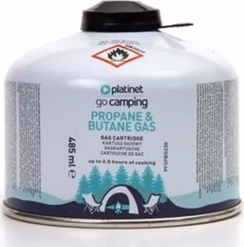 PLATINET BUTAN &amp; PROPAN-PLYNOVÁ KARTUŠE 230g 485 ml 2,5h