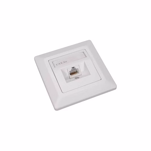 Solarix Eth.Zás. CAT5E UTP 1 x RJ45 pod omítku bílá SX9-1-5E-UTP-WH