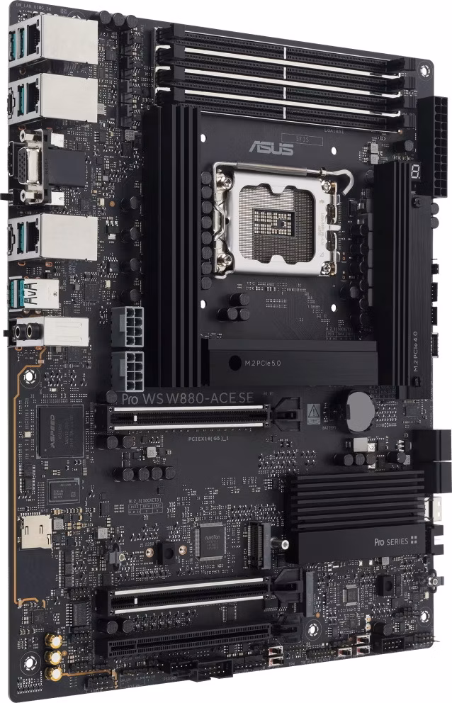 ASUS Pro WS W880-ACE SE / Intel W880 / Intel LGA1851 / 8x DDR4 / M.2 / USB Type-C / ATX