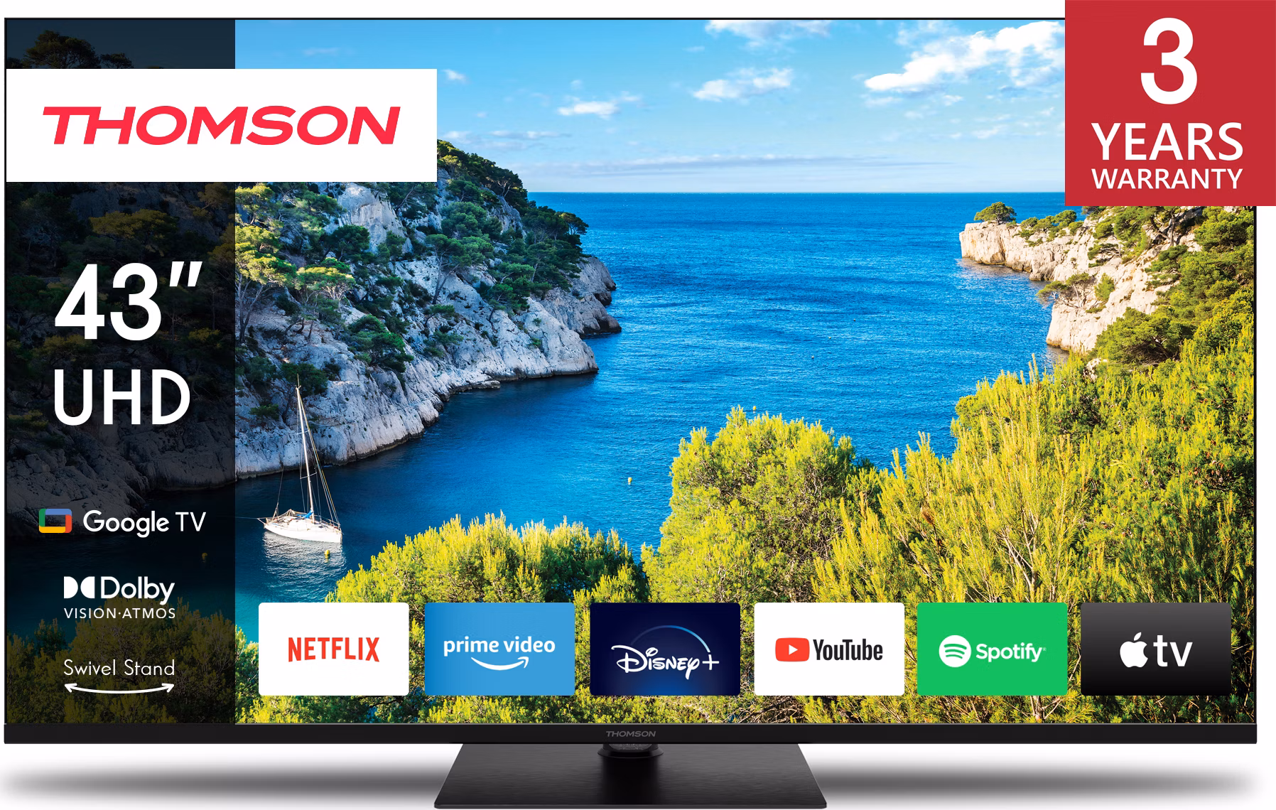 Thomson 43UG5C14 - 4K UHD Google TV 43" Direct LED - poškodený obal