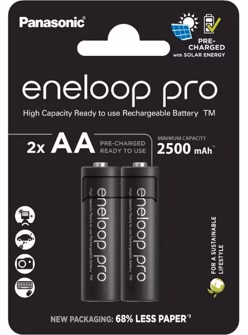 PANASONIC Eneloop pro Recharged AA / 2500mAh (Blistr 2ks)