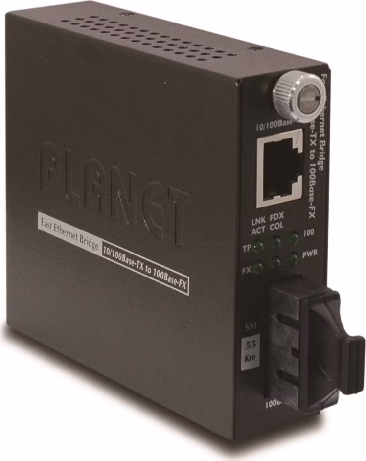 Planet FST-802S50 konvertor smart, 10/100Base-TX/FX SC, 50km, singlemode