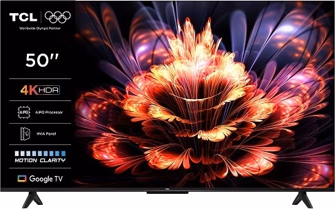 TCL 50V6C SMART TV 50" LED/4K UHD/Direct LED/3xHDMI/USB/LAN/GoogleTV POŠKOZENÁ KRABICE
