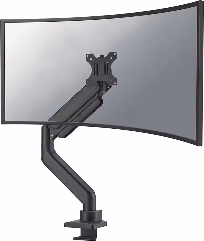 Neomounts DS70PLUS-450BL1/Držák zakřiveného displeje/na stůl/17-49"/svorka+průch./VESA 100X100/nosn.18kg/plyn.píst/1 dis