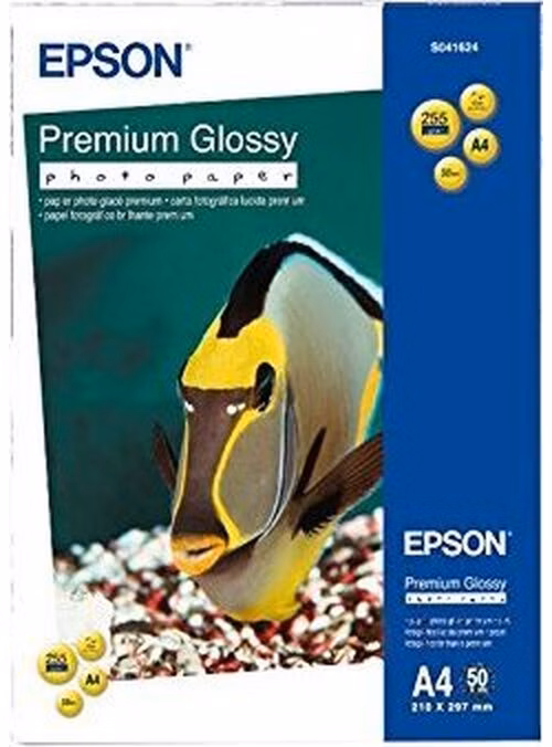 EPSON Premium Glossy Photo Paper - A4 - 50 Sheets