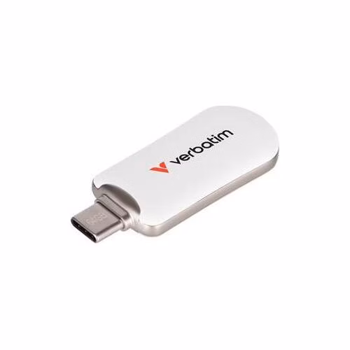 VERBATIM Plectra 256GB USB-C 3.2 Gen 1 bílá