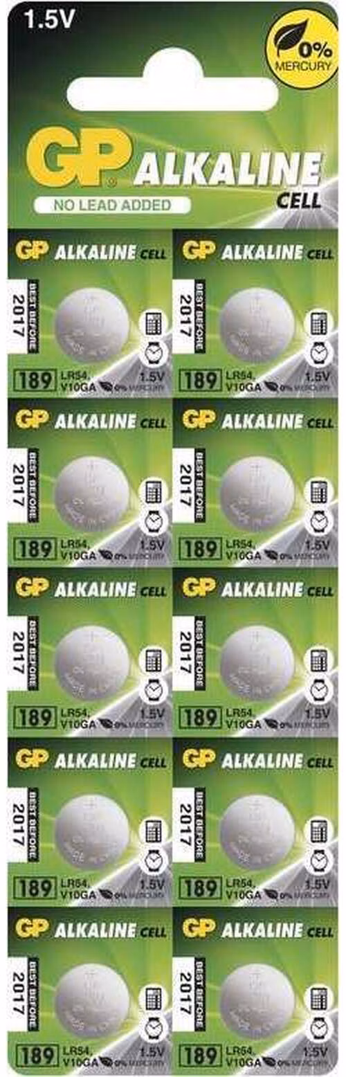 GP LR54 (GP189, 11.6 x 3.05 mm) - 10 ks