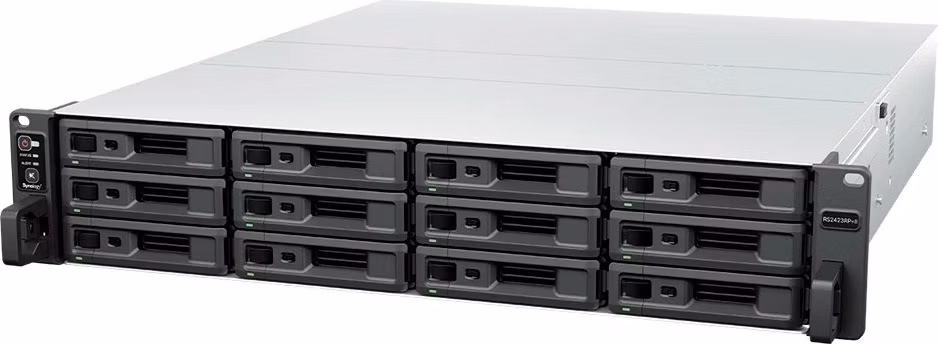 Synology RS2423RP+II RackStation (4C/Ryzen V1780B/3,35-3,6GHz/8GBRAM/12xSATA/2xUSB3.2/1xminiSAS/2xGbE/1x10GbE/1xPCIe/RP)