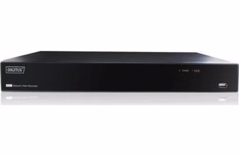 DIGITUS Plug&amp;View NVR, 4 Kanäle, 720p, for Plug&amp;View System only, 10/100/1000Mbps,2 x USB2.0,10W