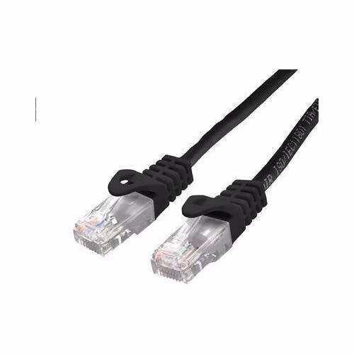 Kabel C-TECH patchcord Cat6, UTP, černý, 5m