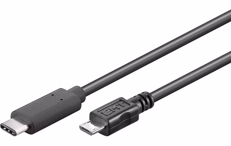 PremiumCord Kabel USB 3.1 konektor C/male - USB 2.0 konektor Micro-B/male, 1m