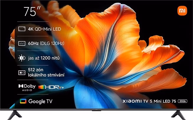 Xiaomi/TV S Mini LED 75 2026/75"/4K UHD/Sivá