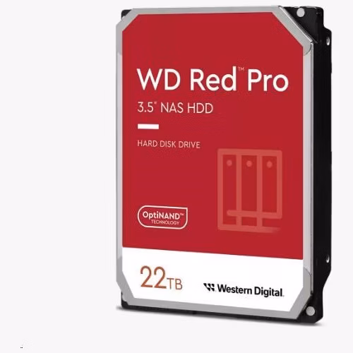 WD RED PRO 22TB / WD221KFGX / SATA III/ Interní 3,5"/ 7200rpm / 512MB