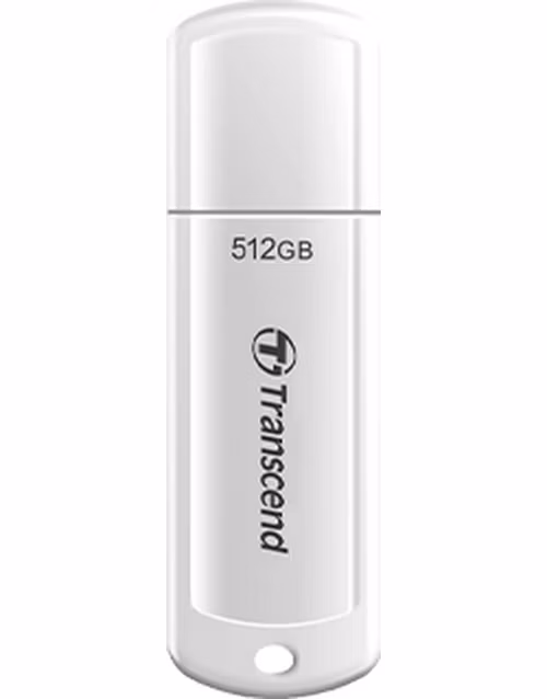Transcend 512GB JetFlash 730 USB 3.1 flash disk, bílý