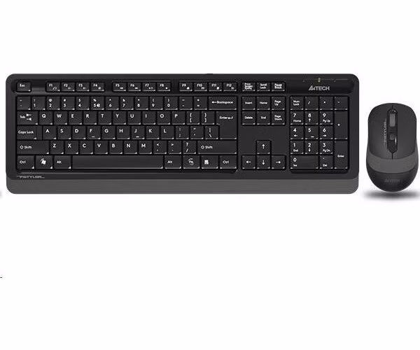 Súprava klávesnica + myš A4tech, FG1010 FSTYLER, bezdrôtová, sivá