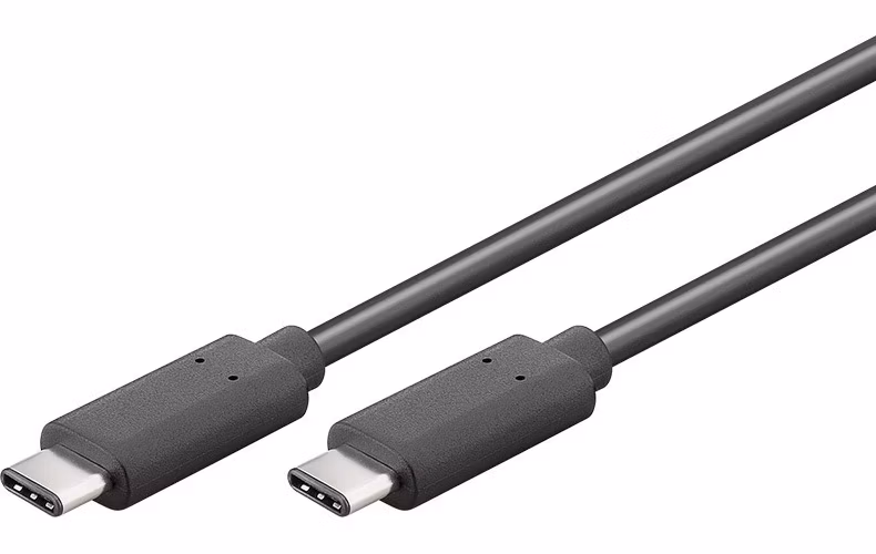 PremumCord kábel USB 3.2 konektor C/male - USB 3.2 C/male, černý, 0.5m