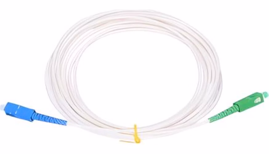 SC/APC - SC/UPC simplex 5m arm.biely 3mm B3 LSZH